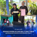 BIDANG PAPBB KEJARI BELITUNG TIMUR LAKSANAKAN PENGANTARAN BARANG BUKTI.