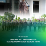 UPACARA HUT PERSAJA KE-75 PADA KEJAKSAAN NEGERI BELITUNG TIMUR.