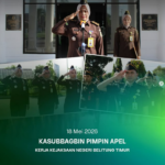 KASUBBAGBIN PIMPIN APEL KERJA KEJAKSAAN NEGERI BELITUNG TIMUR.
