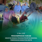 PENDAMPINGAN HUKUM KEGIATAN RENAKSI PROGRAM PRIORITAS NASIONAL PEMERIKSAAN KESEHATAN GRATIS.