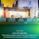 KICK OFF MEETING PENYUSUNAN DOKUMEN FONDASI KEBIJAKAN PEMBENTUKAN DAN PEMBANGUNAN ADHYAKSA CHAMBERS TAHUN 2026.