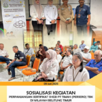 SOSIALISASI KEGIATAN PERPANJANGAN SERTIFIKAT SHGB PT. TIMAH (PERSERO) TBK DI WILAYAH BELITUNG TIMUR.