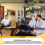 PENDAMPINGAN HUKUM PENGELOLAAN DANA DESA DALAM RANGKA KETAHANAN PANGAN PETERNAKAN AYAM PETELUR DI DESA SENYUBOK KEC. KELAP KAMPIT.