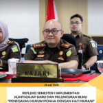 REFLEKSI SEMESTER I IMPLEMENTASI KUHP/KUHAP BARU DAN PELUNCURAN BUKU “PENEGAKAN HUKUM PIDANA DENGAN HATI NURANI”
