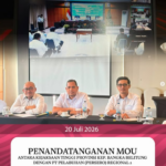 PENANDATANGANAN MOU ANTARA KEJAKSAAN TINGGI KEP. BANGKA BELITUNG DENGAN PT. PELABUHAN (PERSERO) REGIONAL 2.
