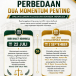 PERBEDAAN HARI BHAKTI ADHYAKSA DAN HARI LAHIR KEJAKSAAN RI.