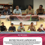 KUNJUNGAN LAPANGAN PENGAMANAN PEMBANGUNAN STRATEGIS TERHADAP PEKERJAAN REVITALISASI SATUAN PENDIDIKAN PADA DINAS PENDIDIKAN KABUPATEN BELITUNG TIMUR.