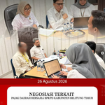 NEGOISASI TERKAIT PAJAK DAERAH BERSAMA BPKPD KABUPATEN BELITUNG TIMUR.