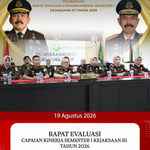 RAPAT EVALUASI CAPAIAN KINERJA SEMESTER I KEJAKSAAN RI TAHUN 2026.