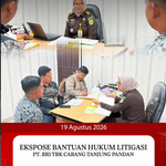 EKSPODE BANTUAN HUKUM LITIGASI PT. BRI TBK CABANG TANJUNG PANDAN.