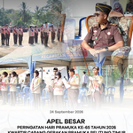 APEL BESAR PERINGATAN HARI PRAMUKA KE-65 TAHUN 2026 KWARTIR CABANG GERAKAN PRAMUKA BELITUNG TIMUR.