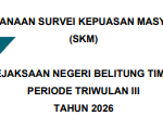 SKM Kejaksaan Negeri Belitung Timur Triwulan III 2026