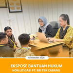 EKSPOSE BANTUAN HUKUM NON LITIGASI PT. BRI TBK CABANG TANJUNGPANDAN.