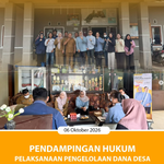 PENDAMPINGAN HUKUM PELAKSANAAN PENGELOLAAN DANA DESA.