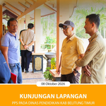 KUNJUNGAN LAPANGAN PPS PADA DINAS PENDIDIKAN KAB. BELITUNG TIMUR.