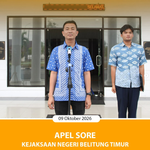 APEL SORE KEJAKSAAN NEGERI BELITUNG TIMUR.