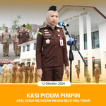 KASI PIDUM PIMPIN APEL KERJA KEJAKSAAN NEGERI BELITUNG TIMUR.