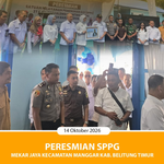 PERESMIAN SPPG MEKAR JAYA KECAMATAN KAB. BELITUNG TIMUR.