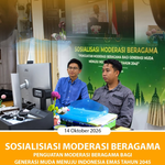 SOSIALISASI MODERASI BERAGAMA PENGUATAN MODERASI BERAGAMA BAGI GENERASI MUDA MENUJU INDONESIA EMAS TAHUN 2045
