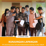 KUNJUNGAN LAPANGAN PPS REVITALISASI SATUAN PENDIDIKAN KAB. BELITUNG TIMUR.